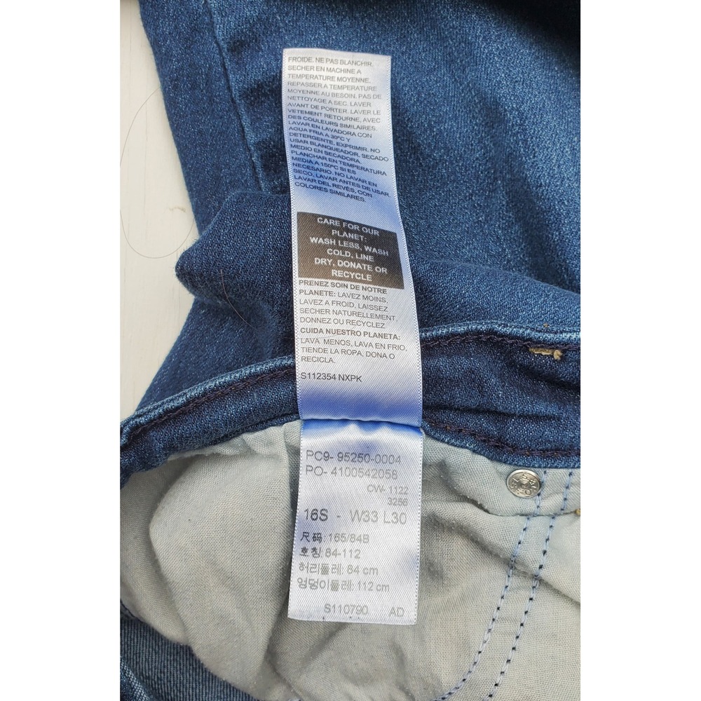 Signature Levi Strauss Womens 16 Short Mid Rise Bootcut Jeans Dark Wash Western - Picture 7 of 10